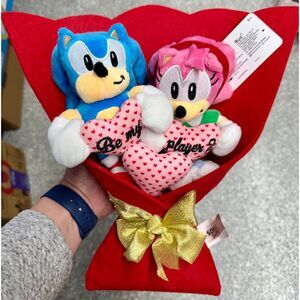 SONIC THE HEDGEHOG 13" Valentine's Plush Bouquet 2025 Ruz NEW!